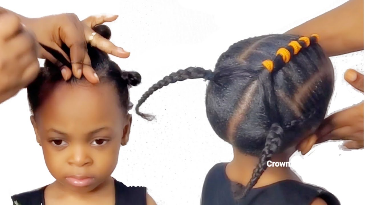 Simple Protective Style For Kids | Easy Protective Styles For Relaxed hair | Natural Hair