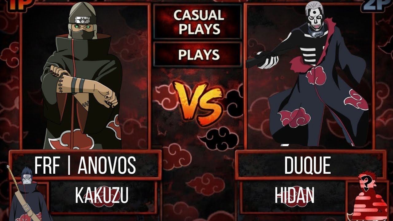 AKATSUKI ARENA UN6 ONLINE Kakuzu VS Hidan  (Casual matchs) Alpha 3.3