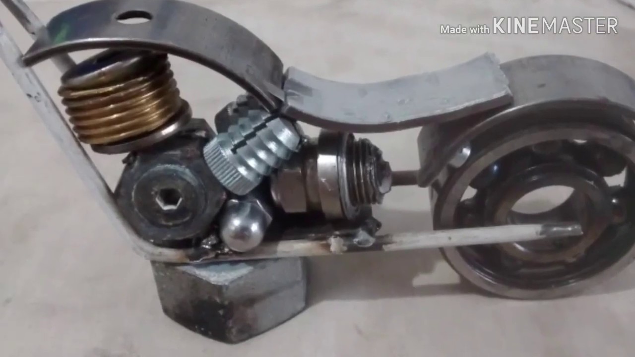 Moto Miniatura Arte Metal