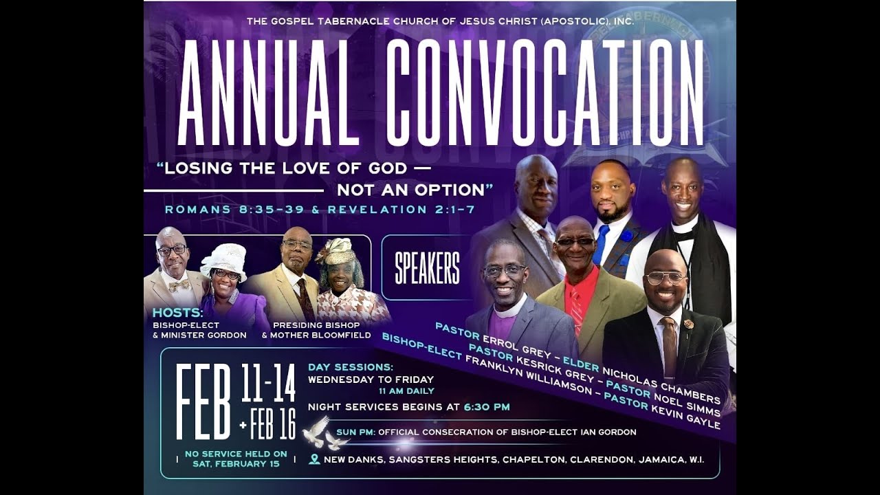 The Gospel Tabernacle Church of Jesus Christ Apostolic Sangster's Heights Convocation 2026