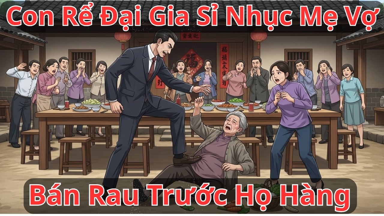 Gã Con Rể Đại Gia Sỉ Nhục Mẹ Vợ Bán Rau Trước Họ Hàng, Không Ngờ Di Chúc Lật Mặt Khi|Chuyện Nhân Quả