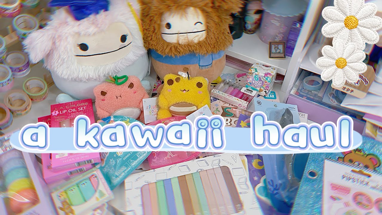 ☁️кавайный набор | наклейки, плюшевые игрушки и многое другое #набор #кавайный #fivebelow #biglots