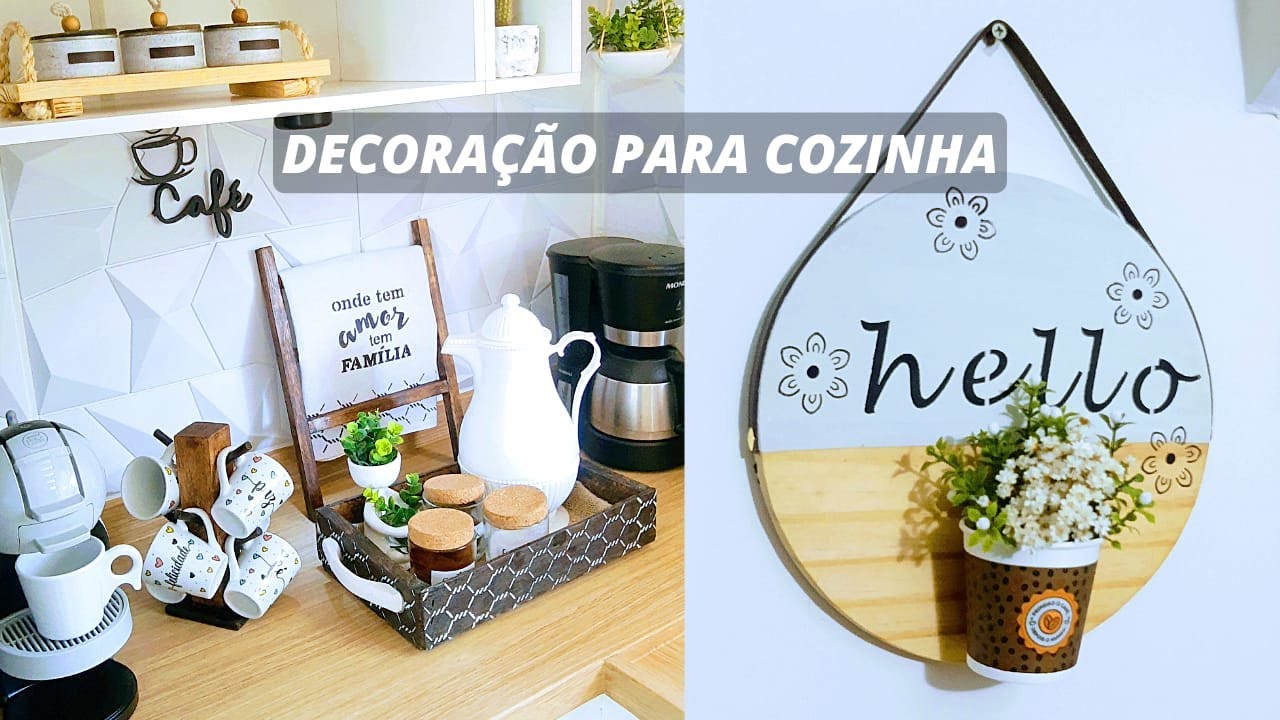 FAÇA VOCÊ MESMO! IDEIAS Fáceis DE DECORAÇÃO PARA COZINHA COM CARA DE LOJA