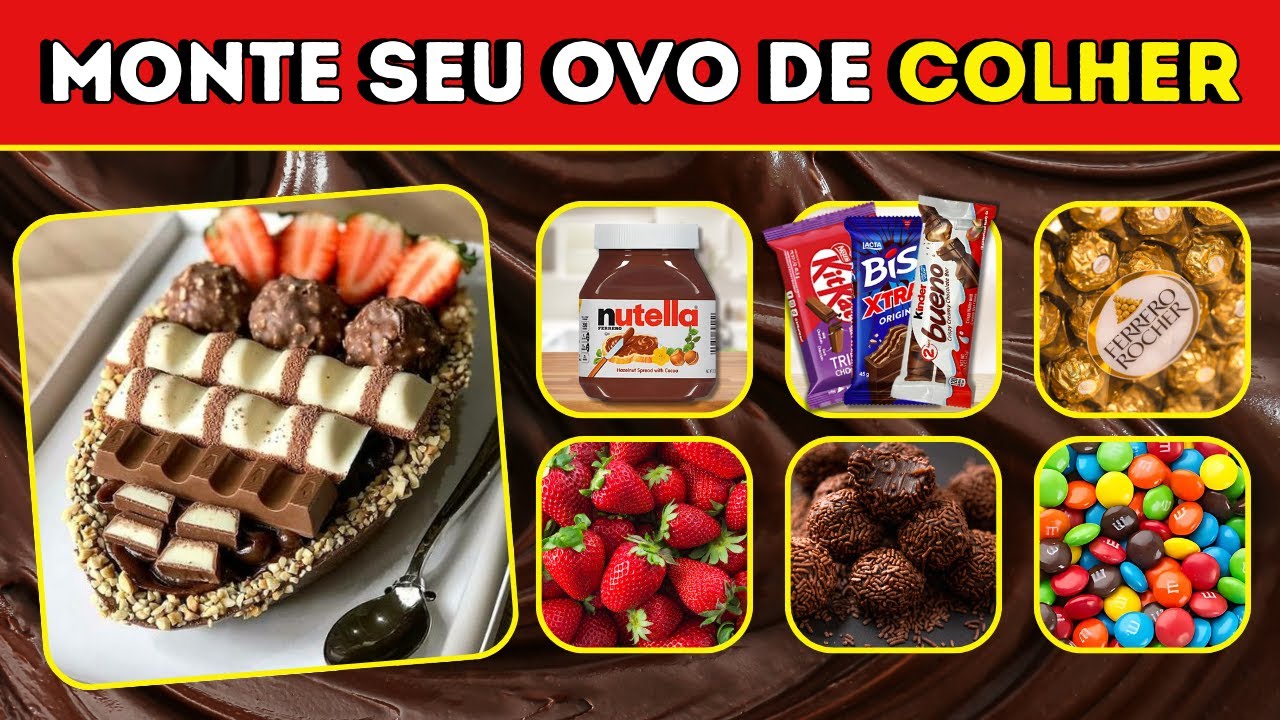 Monte seu OVO DE COLHER perfeito 🥚🍫✨