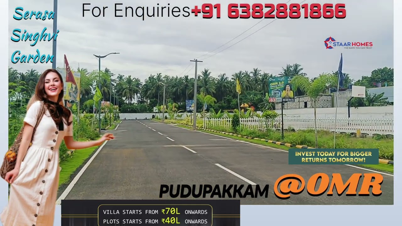 Dtcp approved plots in omr @staarhomes #omr #chennai #kelambakkam #pudupakkam
