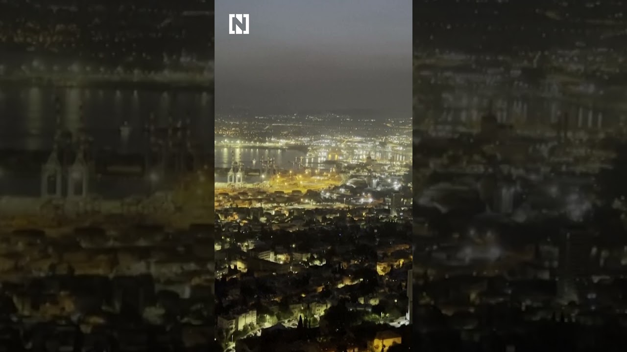 Missiles seen flying over Haifa and occupied West Bank at dawn