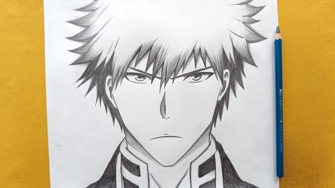 How to draw Ichigo kurosaki - step by step || Ichigo kurosaki drawing || Easy Anime drawing ideas
