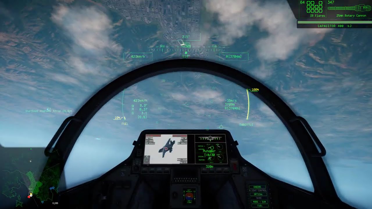 Nuclear Option: Compass Dogfight with the new more engergy wasting flight model changes