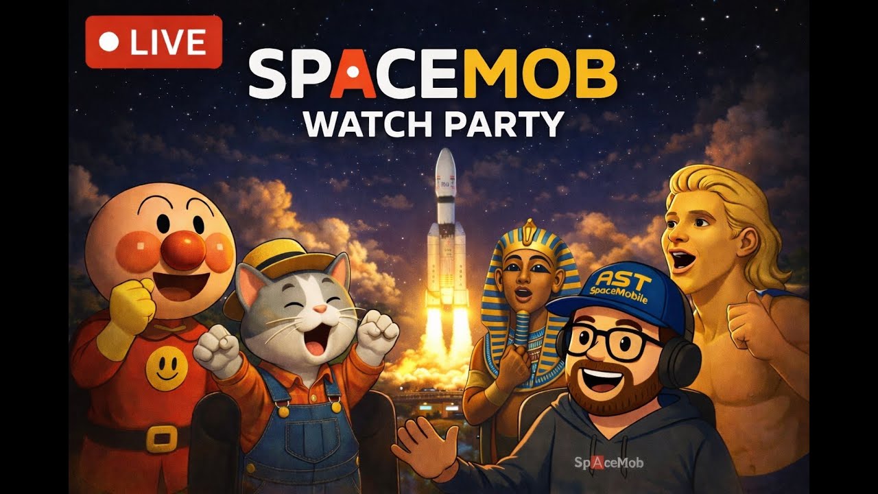 🅰️🅰️SPACEMOB LAUNCH PARTY🚀🚀 - AST SpaceMobile $ASTS Launch Stream