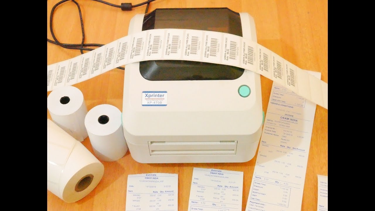 Barcode and receipt or bill in one printer XP470B COMBO PRINTER
