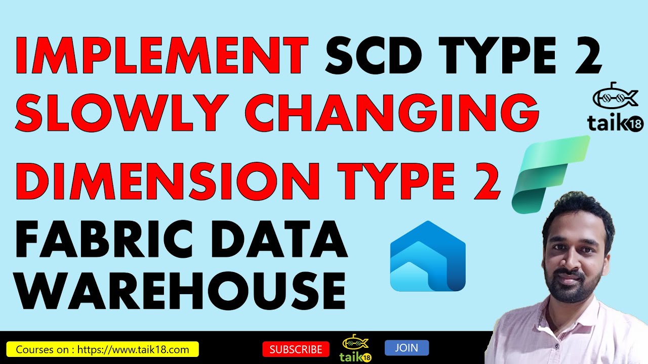Реализация SCD типа 2 в Fabric Data Warehouse (медленно изменяющееся измерение SCD типа 2) от taik18