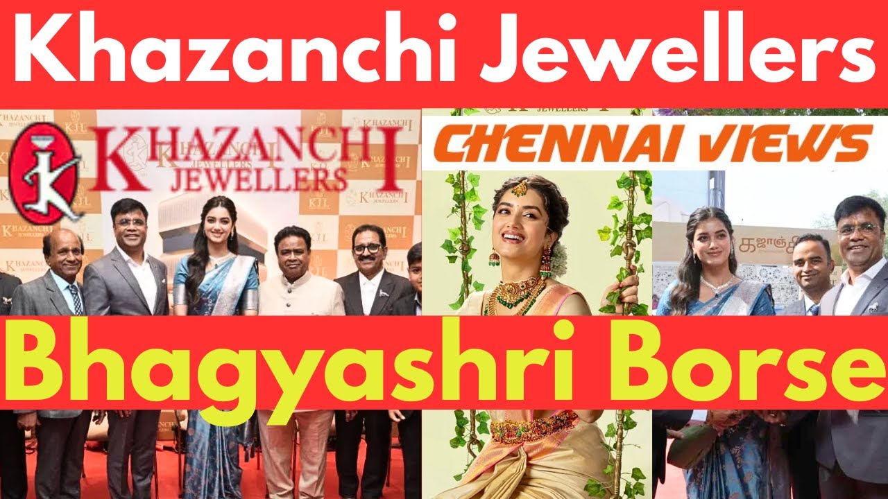 Khazanchi Jewellers Grand inauguration Actress Bhagyashri Borse Chennai #chennaipride