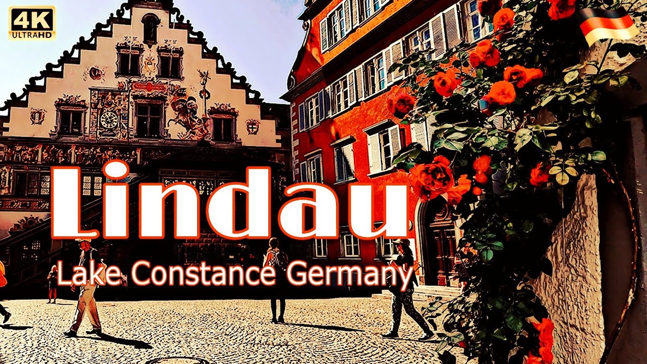 Lindau germany 4K｜Lindau Summer Walk 2023｜Lindau City Walking ｜Lindau Bodensee 4K｜德国博登湖