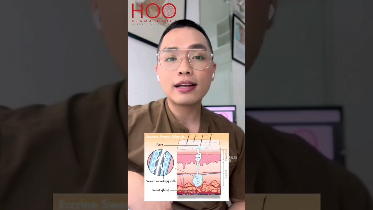 The reason behind overactive sweat glands #shortsfeed #hyperhidrosis #ytshorts #shortsviral