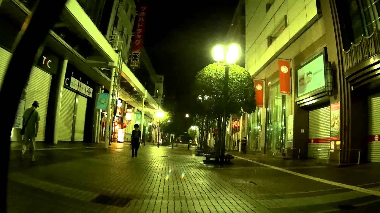 Ichibancho in Sendai City with Mobius Action Camera at night part 2