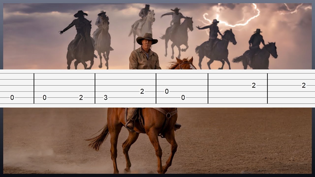 Ghost Riders In The Sky | Easy Guitar Tab (Beginner Version)