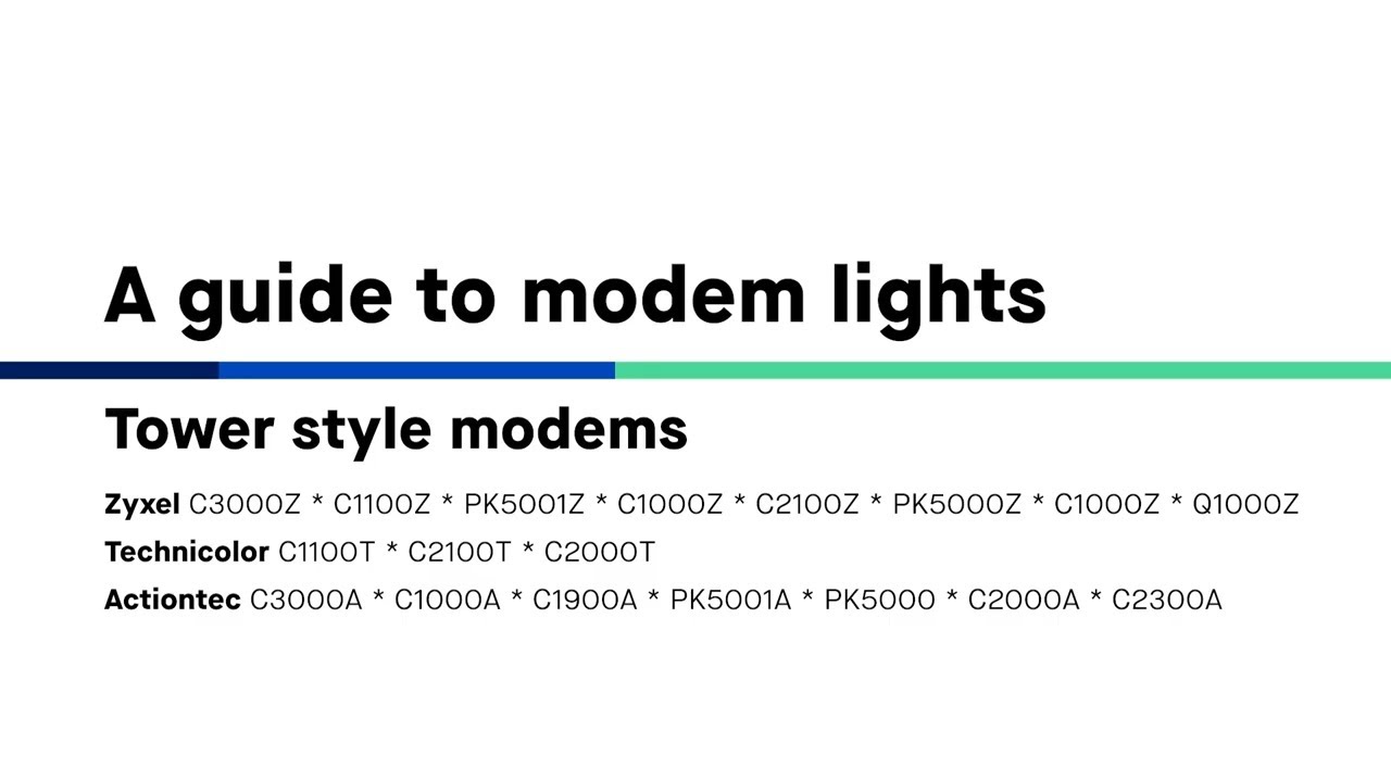 A Guide to CenturyLink Tower or Box-Style Modem/Router Lights