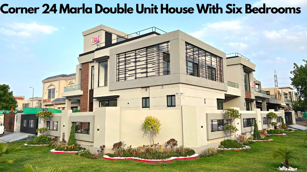 24 Marla Corner Double Unit Modern Design House For Sale In DHA Lahore #estatelegends