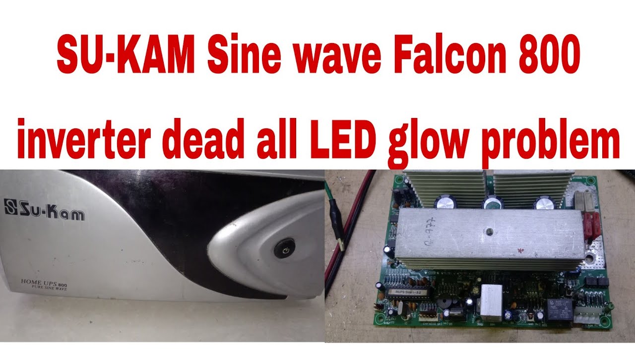 SU-KAM Sine wave Falcon 800va dead problem ALL LED glow check step by step with tracking voltage