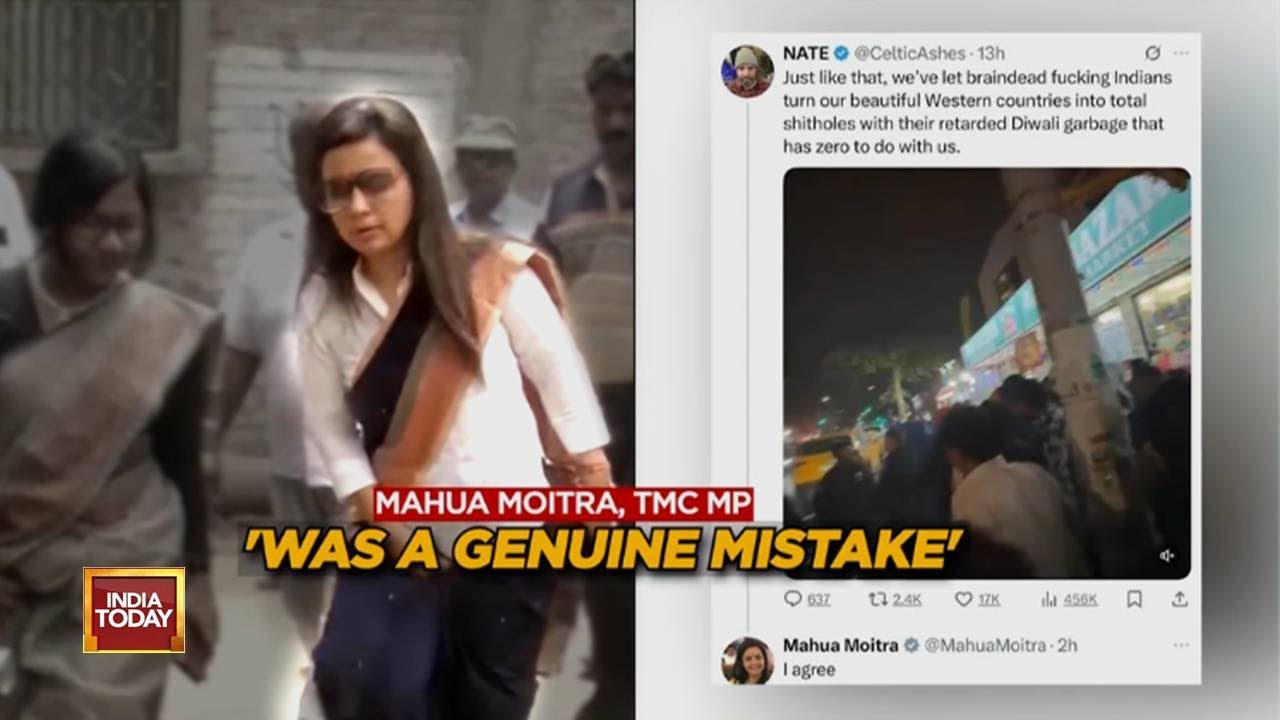 Mahua Moitra Apologises For Backing Anti-Diwali Post, Calls It A 'Genuine Error' | India Today