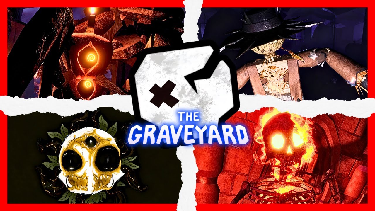 DOORS: Foundation Graveyard ALL JUMPSCARES - ROBLOX