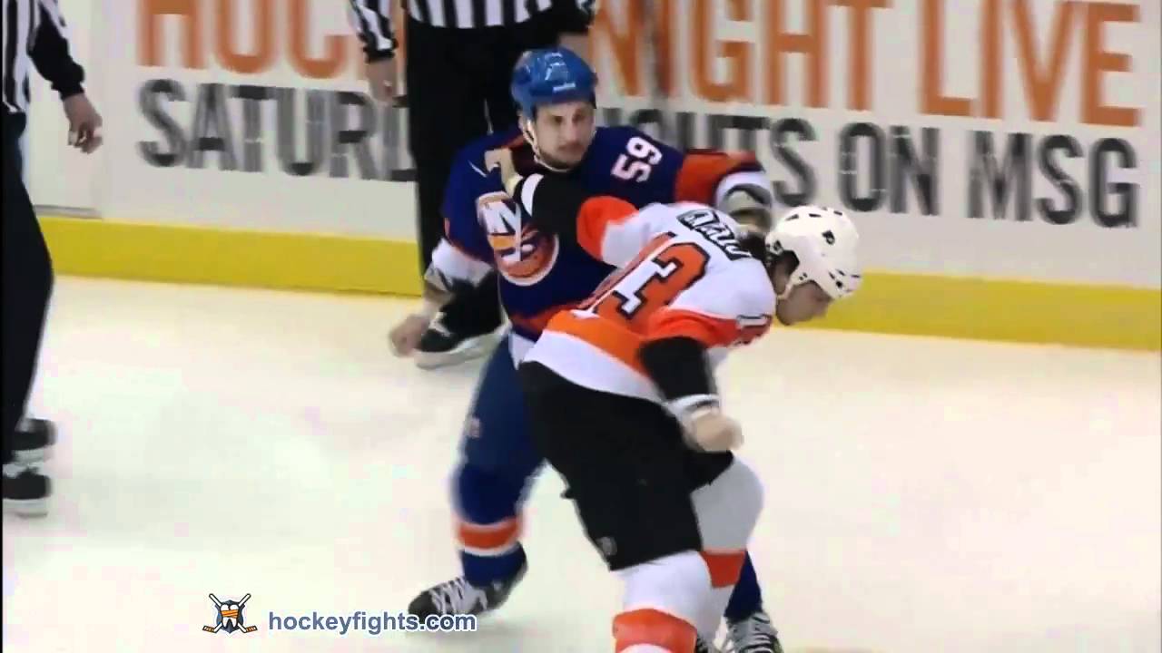 Daniel Carcillo vs Micheal Haley Mar 26, 2011
