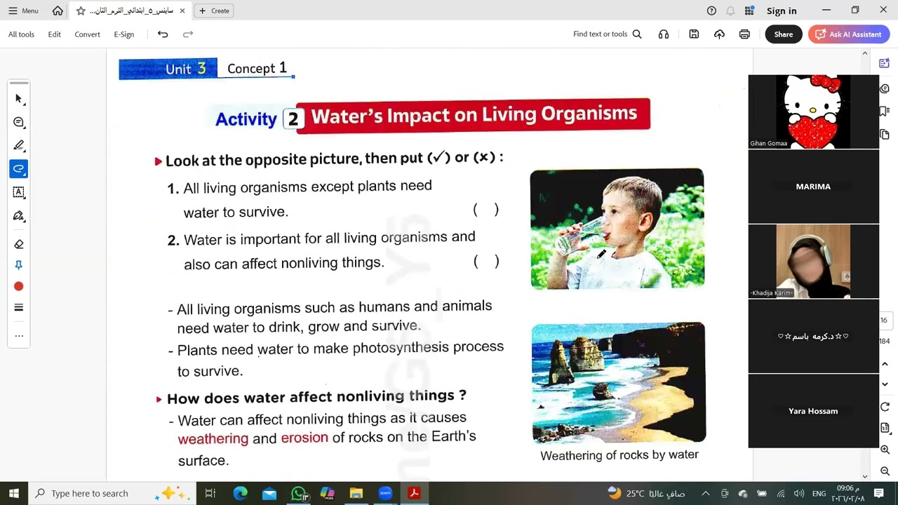 biosphere and hydrosphere interaction