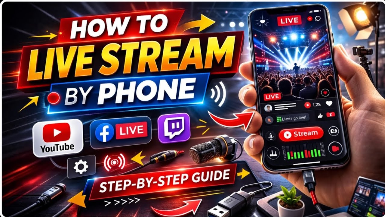 Aapne smartphone se kro gaming live stream #Viral full tutorial #live stream #free fire gaming 🔥5️⃣📲