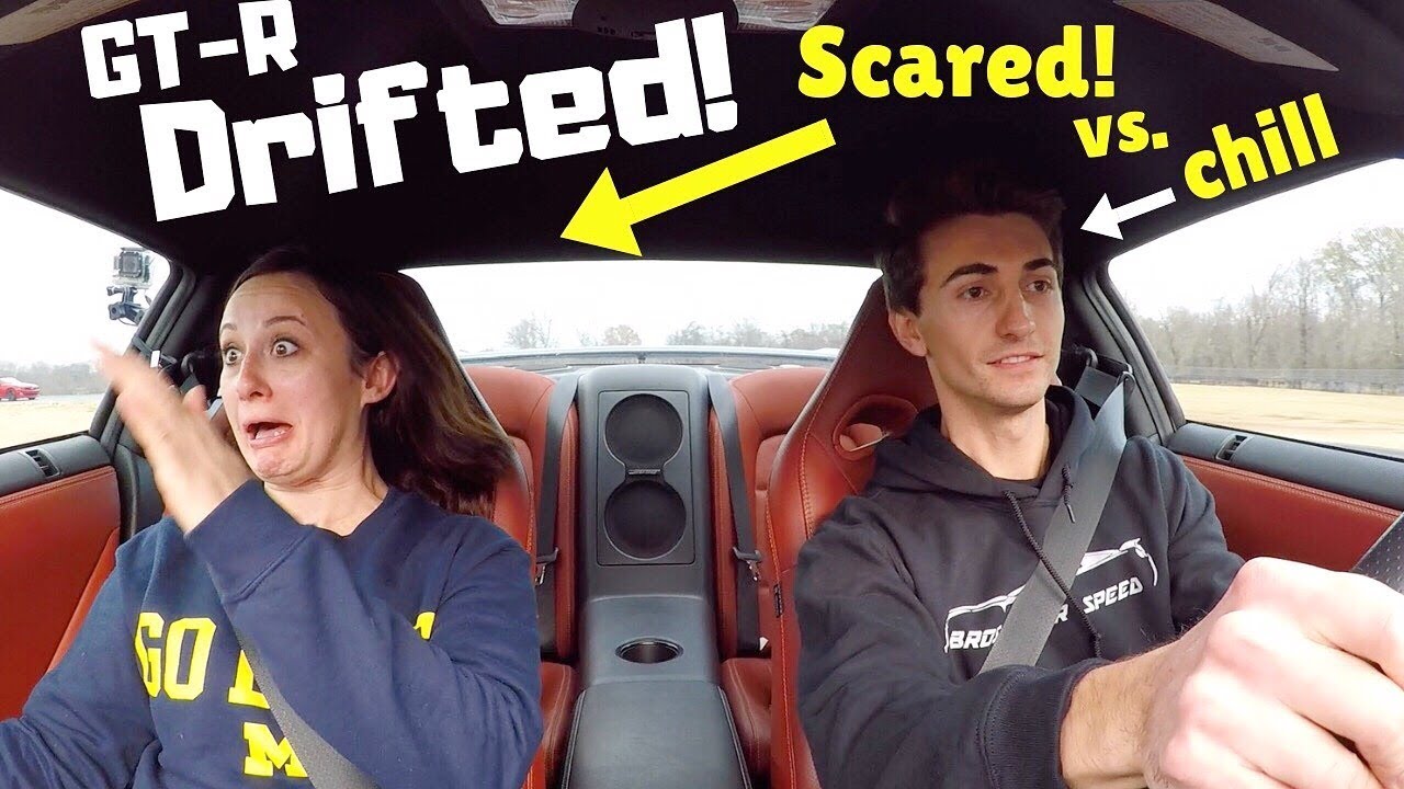R35 Nissan GT-R SCARES GIRLFRIEND Around The Race Track!