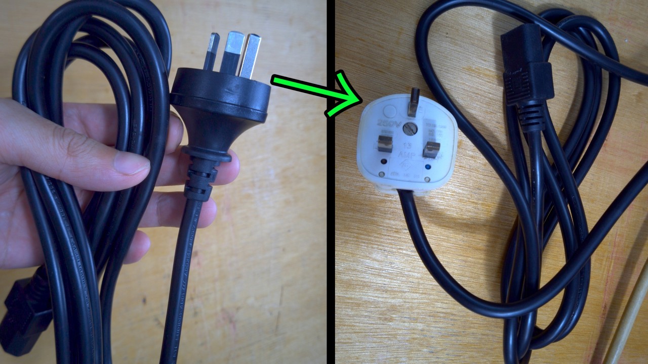 Cómo modificar un enchufe de cable de alimentación y cambiarlo por otro estándar