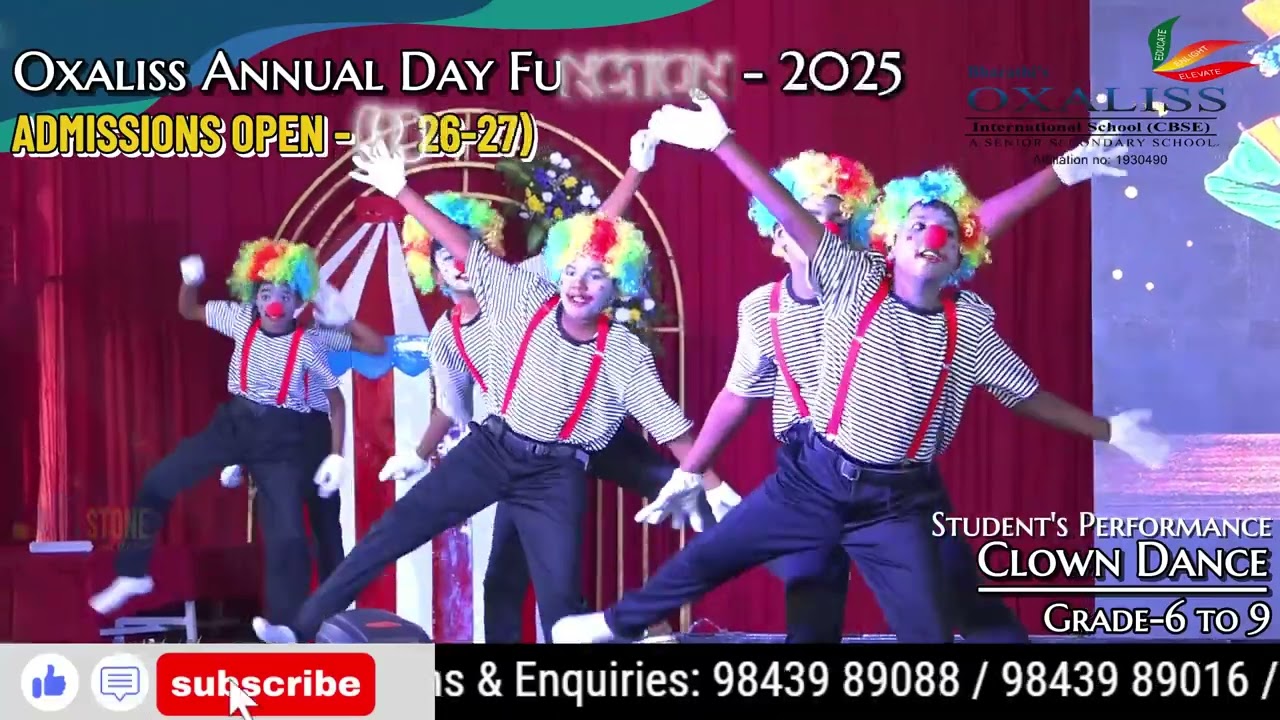 ✨🎬 OXALISS ANNUAL DAY 2025 | CLOWN DANCE - Part-19🎬✨  @Oxalisscornerstone  ​