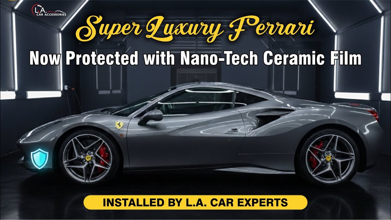 Ferrari Upgraded with Nano-Tech Ceramic Tint | Best Heat Rejection & Clarity by L.A. Car Accessories