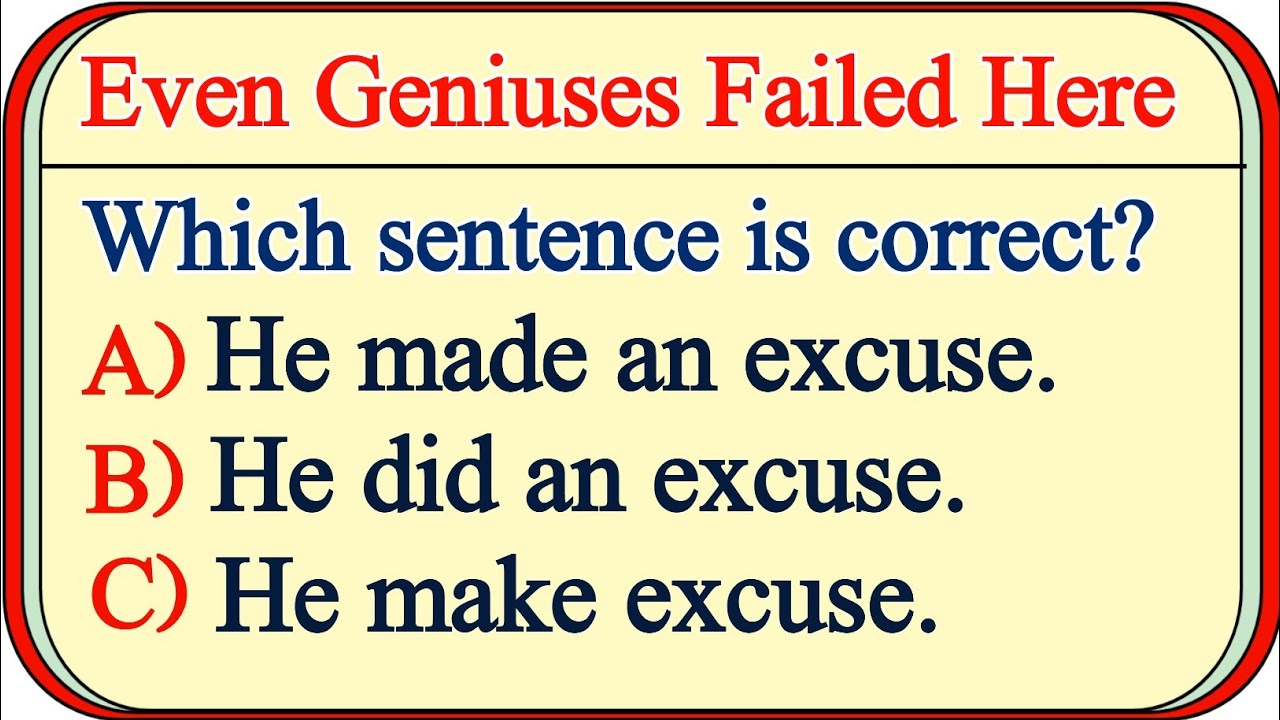 Mixed English Grammar Test ✨ Even Geniuses Here 