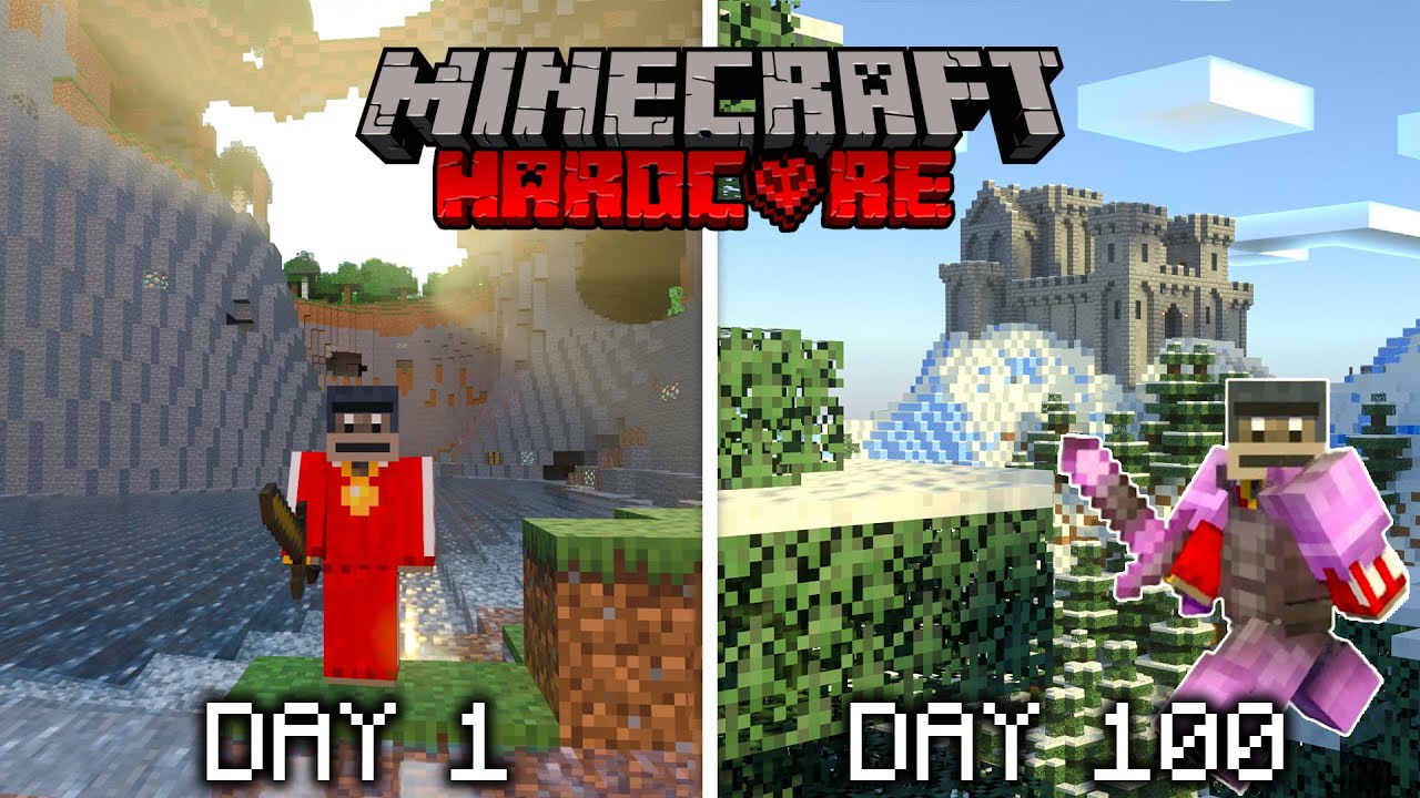 100 Days in Hardcore 1.18 Minecraft