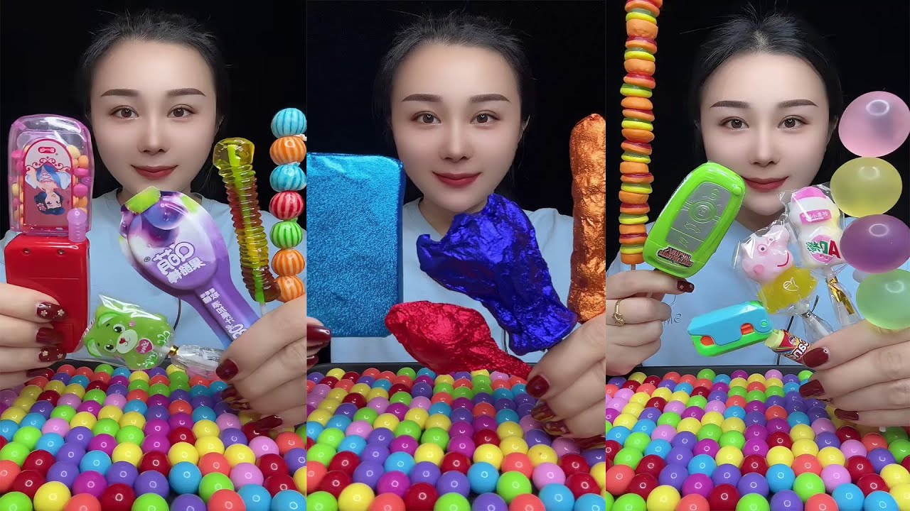 🌈🍭 Невероятно красочное ASMR-впечатление от конфет 🍬✨🍬🎀 Сладкая, веселая и эстетичная сахарная ст...