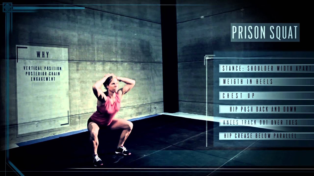 How to perform a Prison Air Squat by Nikol Burton