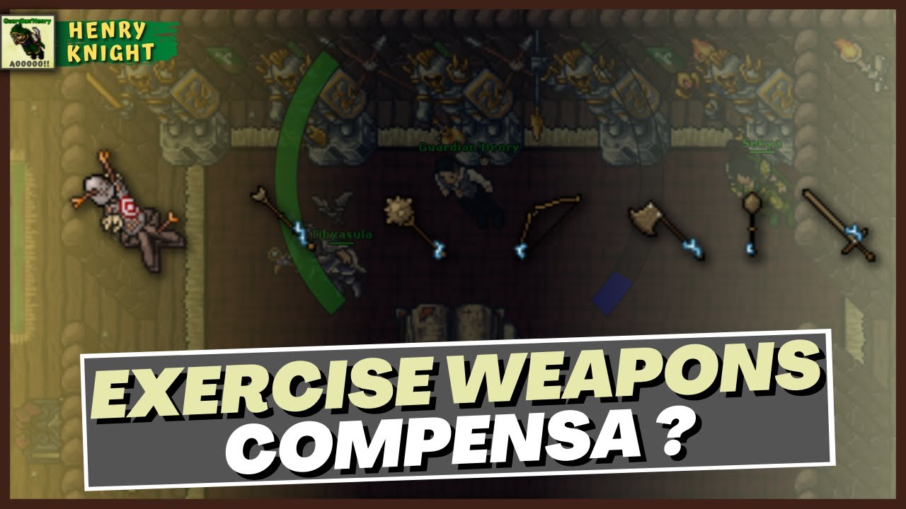TIBIA: VALE A PENA TREINAR SKILLS COM EXERCISE WEAPONS?