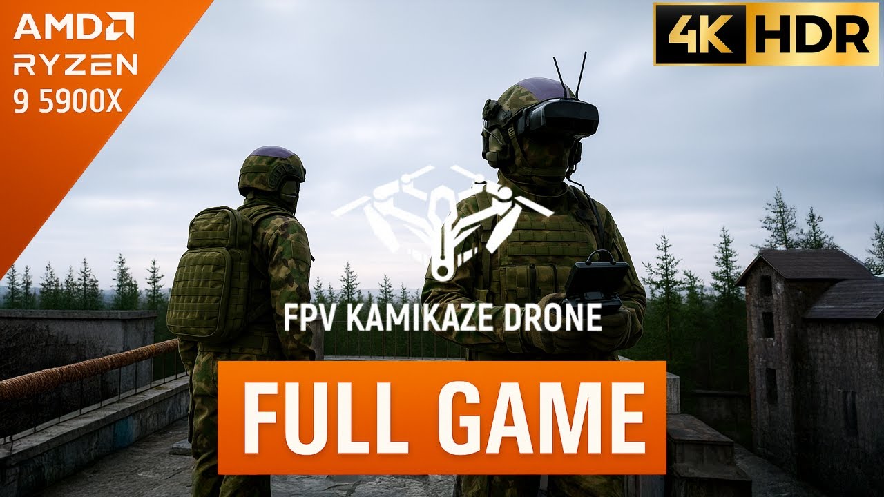 FPV KAMIKAZE DRONE Full Gameplay Walkthrough | No Commentary | 4K 60FPS | FULL GAME | 100%
