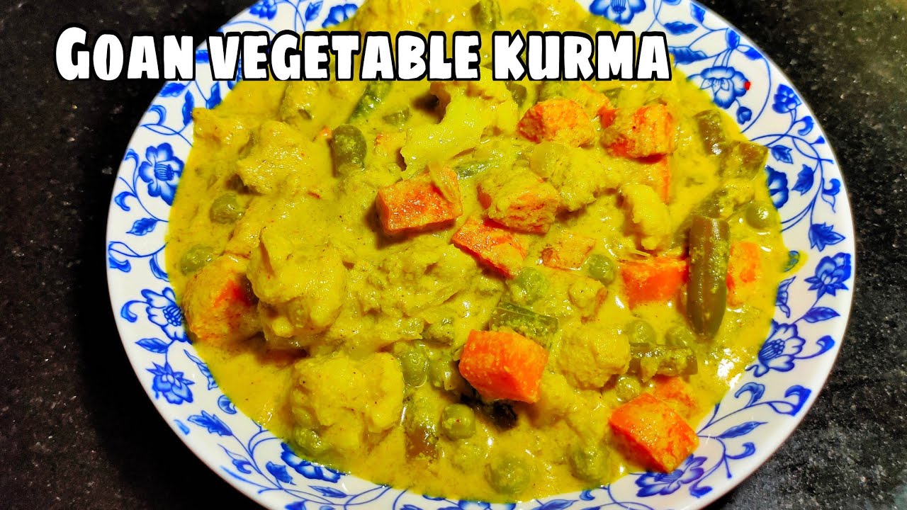 How to make Kurma bhaji | Mix Vegetable Kurma | Goan food recipes | Indian gravy | HOME COOKING