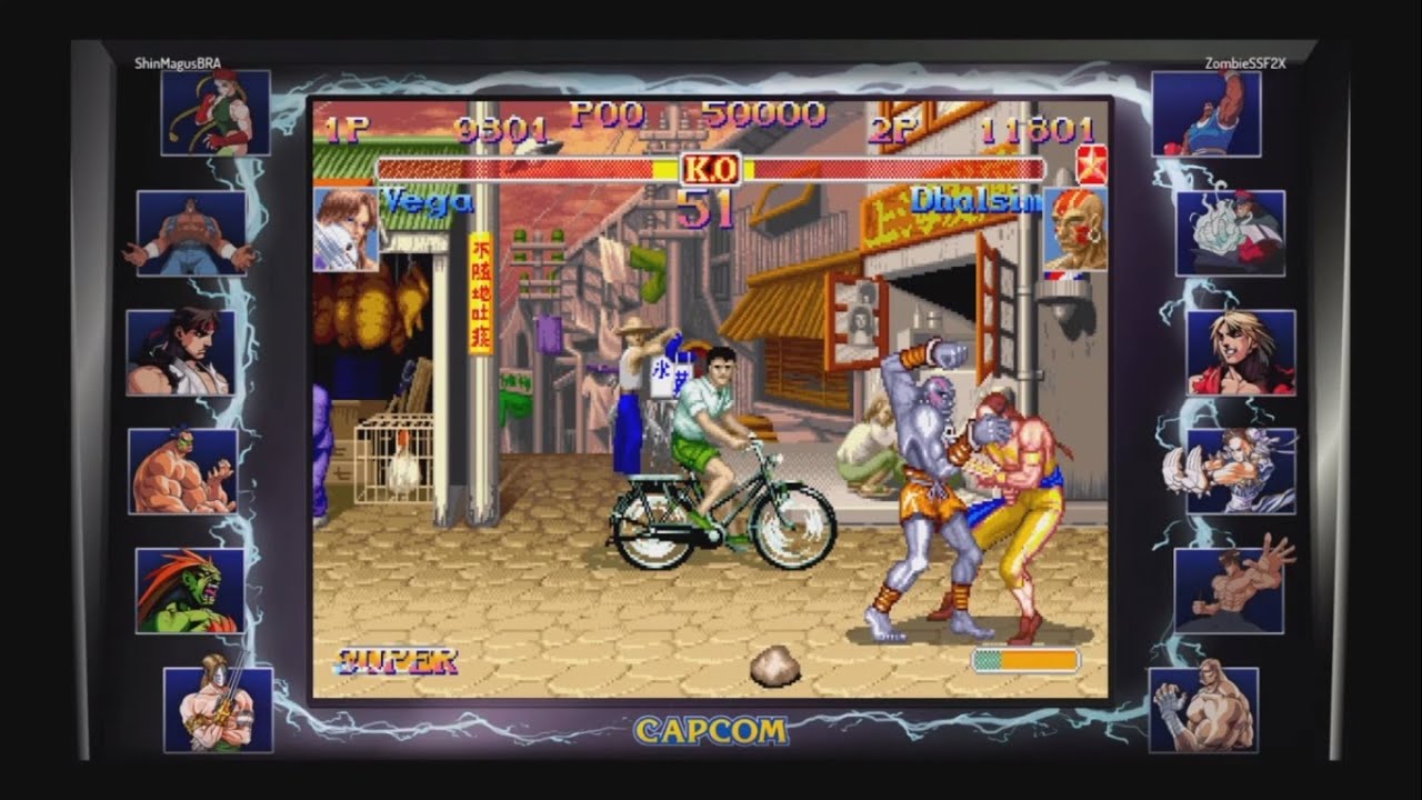 ShinMagusBRA vs ZombieSSF2X  Casuais no Street Fighter&reg; 30th Anniversary Collection PS4
