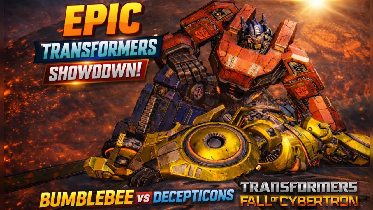 Epic transformers fall of cybertron showdown! First Arc gameplay bumblebee vs deceptions 
