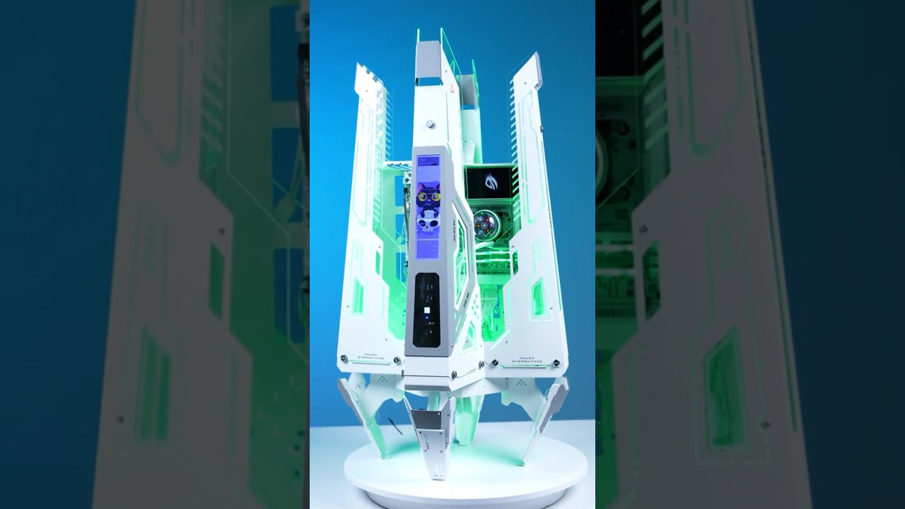 ROG X870E GLACIAL GAMING PC BUILD! AMD Ryzen 7 9850X3D + RTX 5080 😱 #gaming #pcbuild #amd #rtx