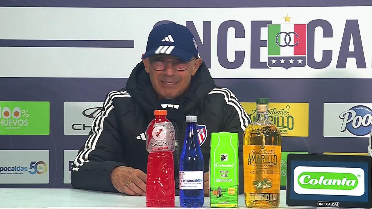 Rueda de prensa de Junior tras su partido con Once Caldas