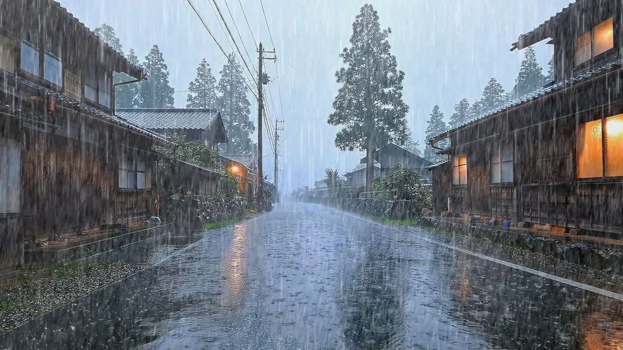 Rain Sounds For Sleeping – Heavy Rain for Insomnia & Anxiety Relief