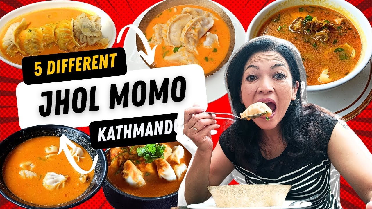 5 Different Jhol Momo In Kathmandu | Vlog 114 | ByRushCreations 