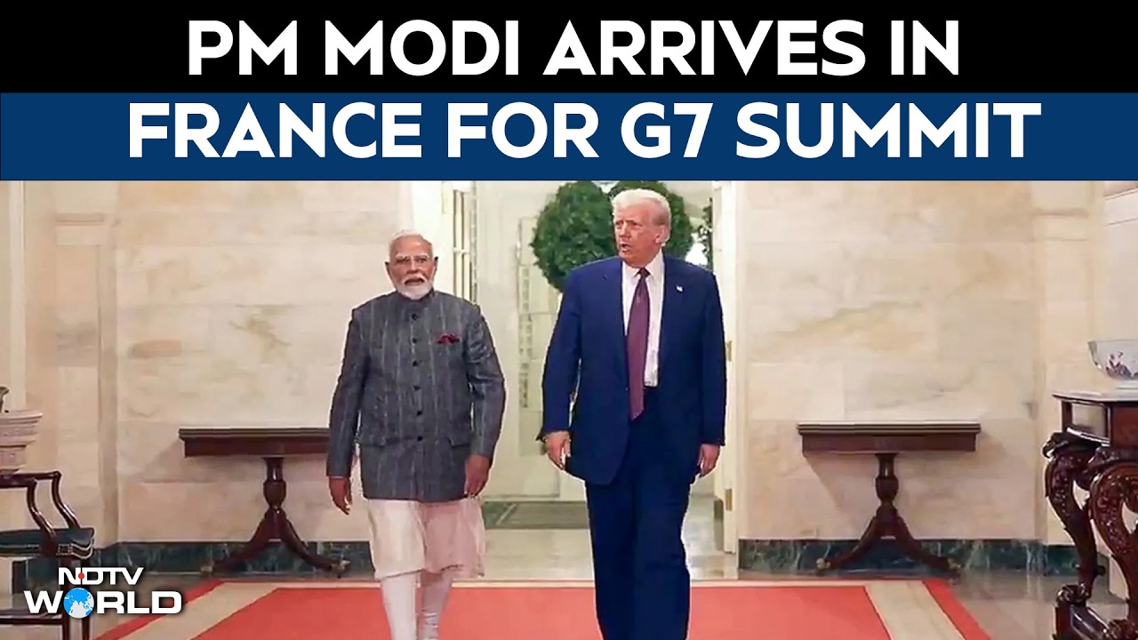 Премьер-министр Моди прибыл во Францию на саммит G7 | Завтра встреча с Трампом