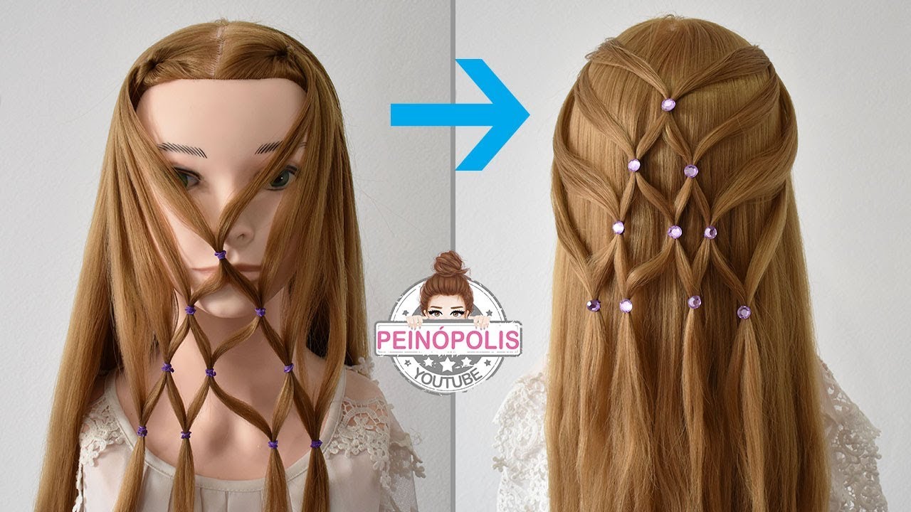 Peinados con Ligas y Pegatinas para niñas - Trenzas Fáciles y Rápidas