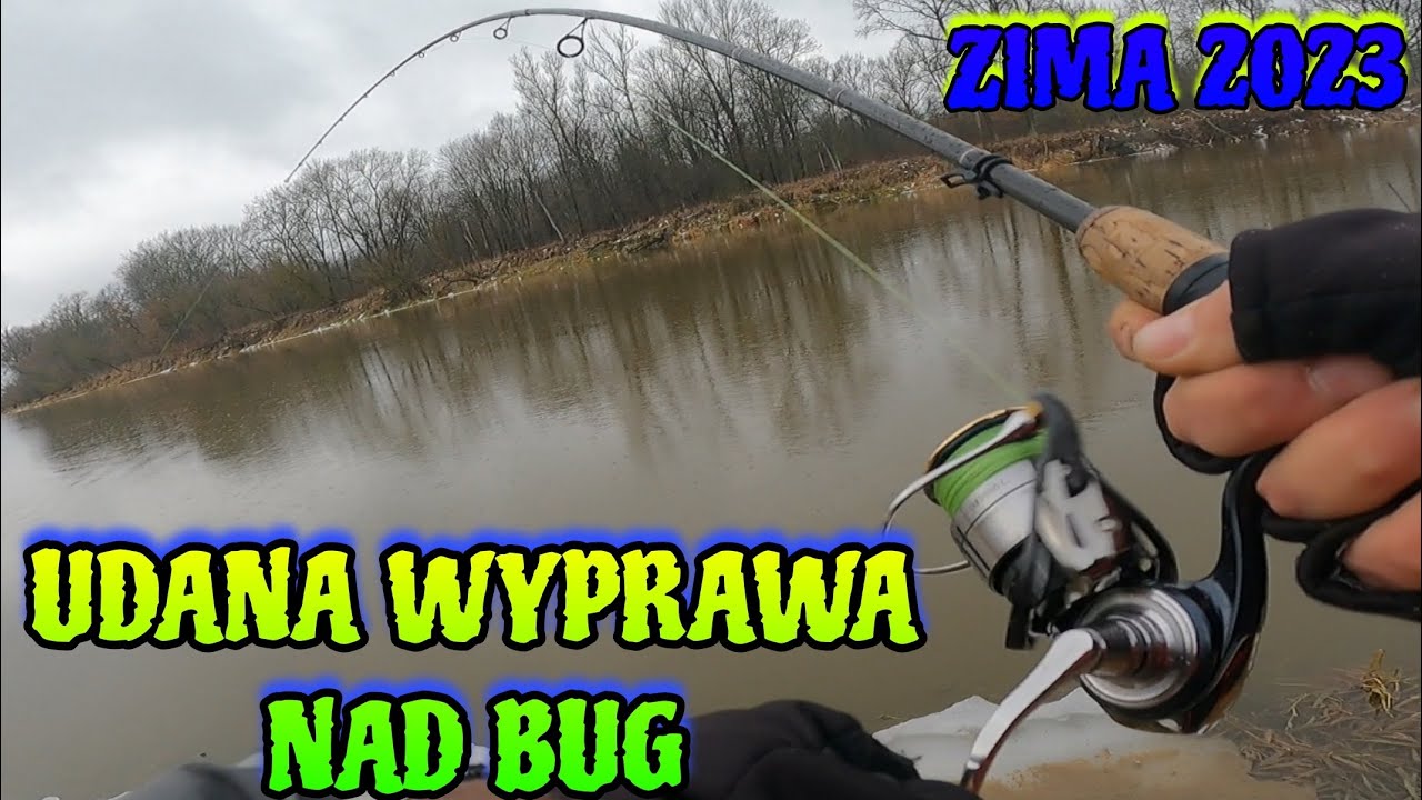 brania aż WĘDKA trzeszczy SANDACZ czy SZCZUPAK ? RZEKA Bug zimą !