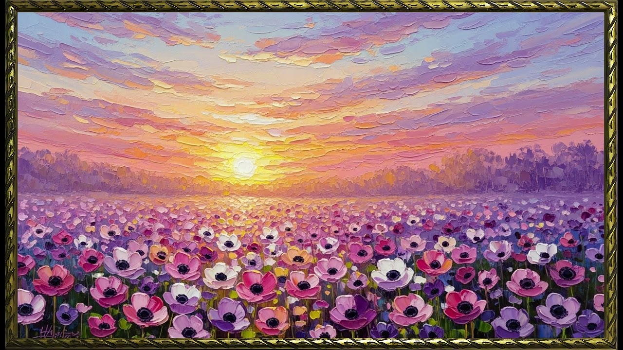 Spring Hues & Floral Views| Dreamy Spring Floral Art for Frame TV | 4K Screensaver