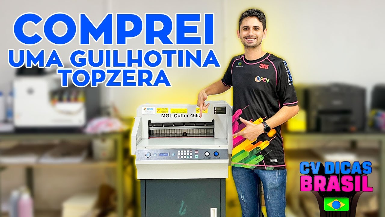 COMPREI UMA GUILHOTINA AUTOMÁTICA